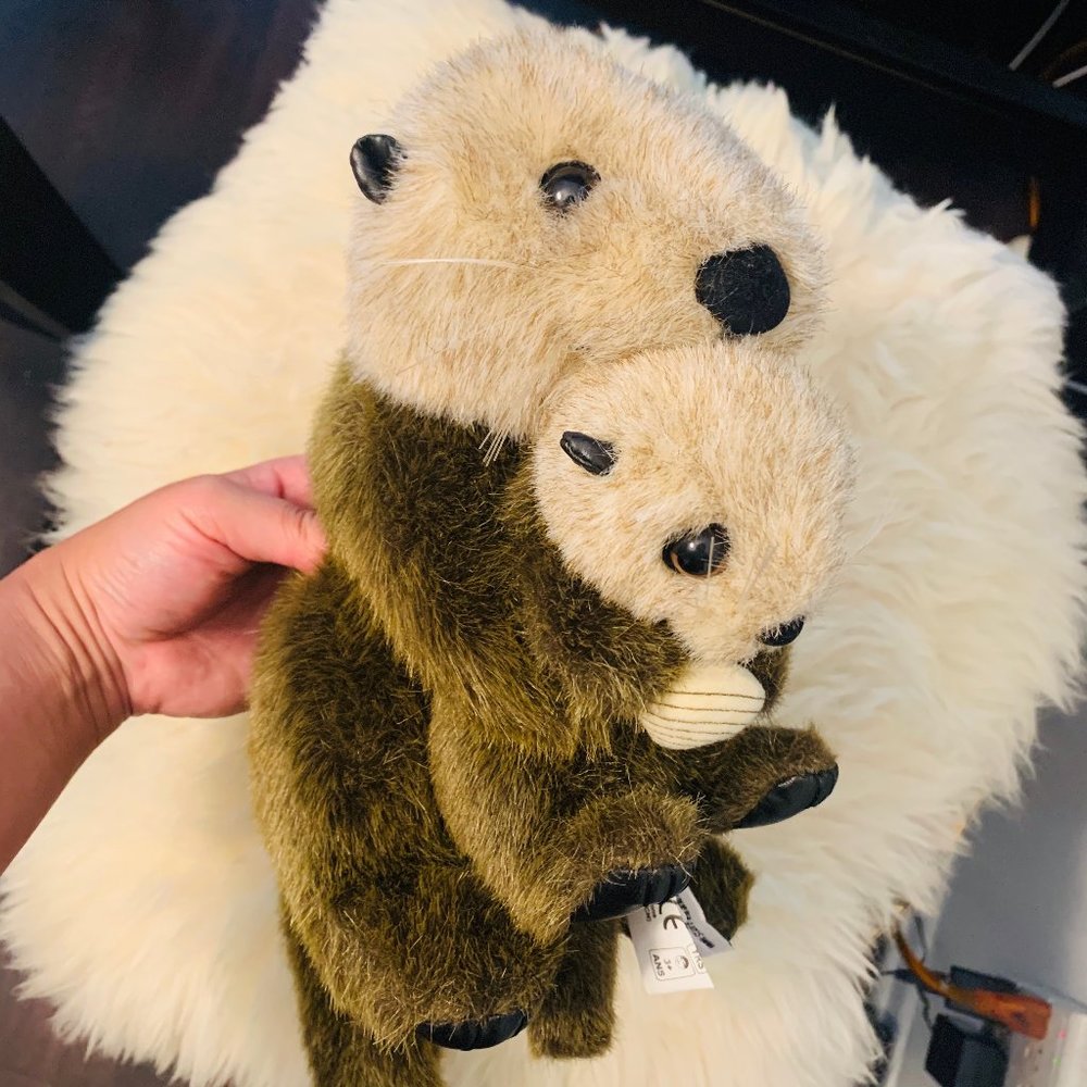2 Otter Stuffed Plush Stuffed Animal House Rare